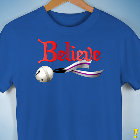 Believe Demisexual Pride Jingle Bell Premium Unisex T-Shirt - Royal Blue